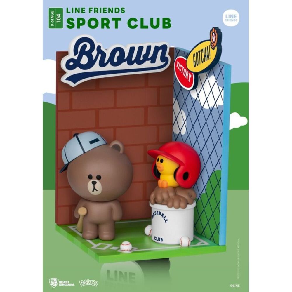 Beast Kingdom - Line Friends - D-Stage - Sport Club 6" Statue  COLLECTIBLES